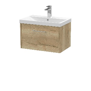 600mm Wall Hung Single Drawer Vanity & Basin 3