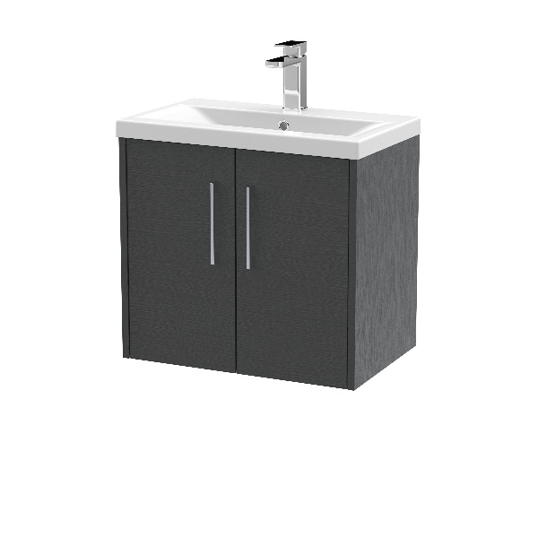 600mm Wall Hung 2 Door Vanity & Basin 1