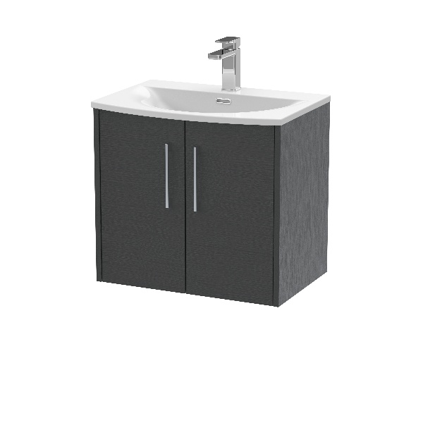 600mm Wall Hung 2 Door Vanity & Basin 4