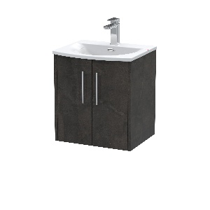 500mm Wall Hung 2 Door Vanity & Basin 4