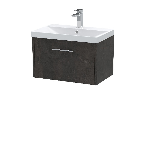 600mm Wall Hung 1 Drawer Vanity & Basin 3