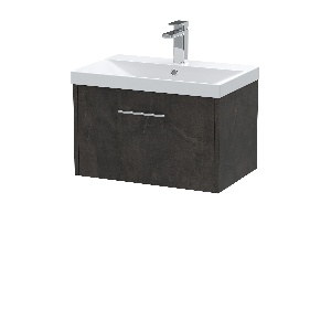 600mm Wall Hung 1 Drawer Vanity & Basin 3