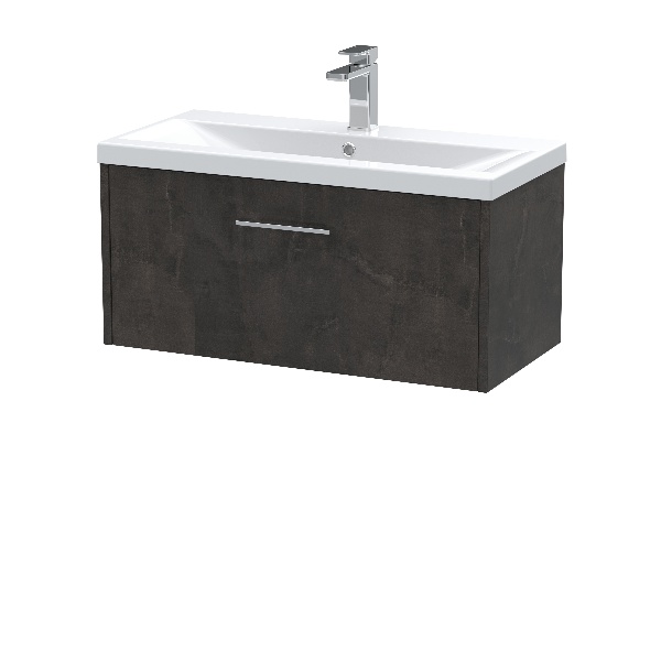 800mm Wall Hung 1 Drawer Vanity & Basin 1