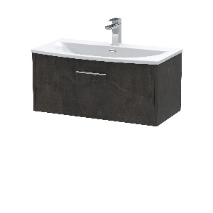 800mm Wall Hung 1 Drawer Vanity & Basin 4