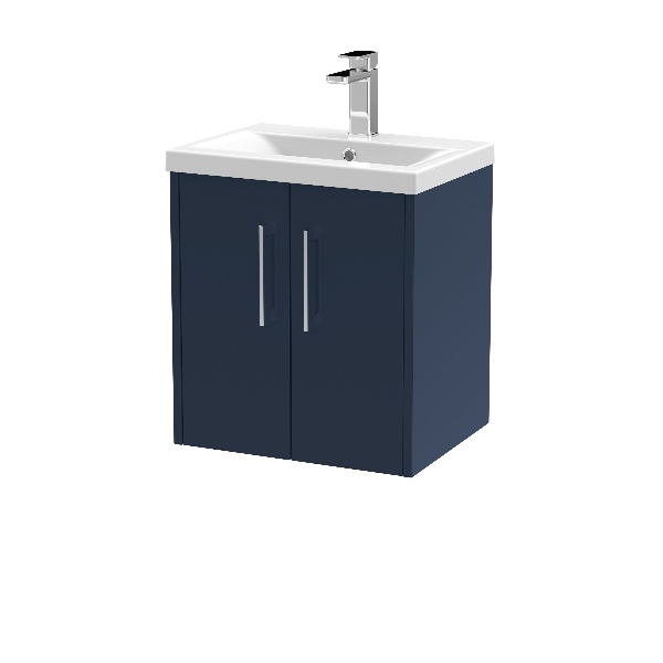 500mm Wall Hung 2-Door Vanity & Basin 1