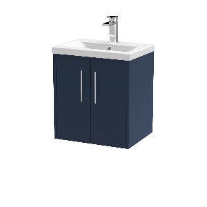 500mm Wall Hung 2-Door Vanity & Basin 1