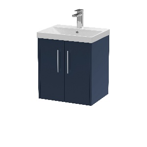 500mm Wall Hung 2-Door Vanity & Basin 3