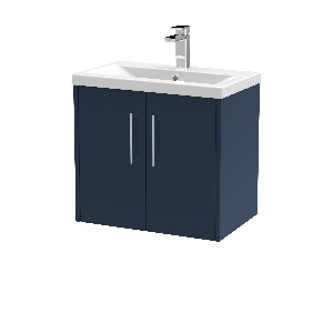 600mm Wall Hung 2-Door Vanity & Basin 1