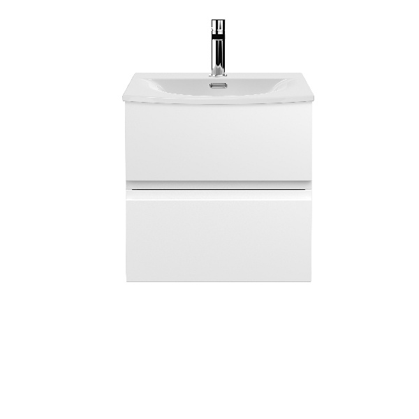 500mm Wall Hung 2 Drawer Vanity Unit & Basin 4