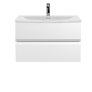 800mm Wall Hung 2 Drawer Vanity Unit & Basin 4