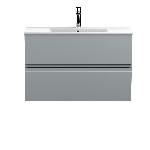 800mm Wall Hung 2-Drawer Vanity Unit & Basin 2