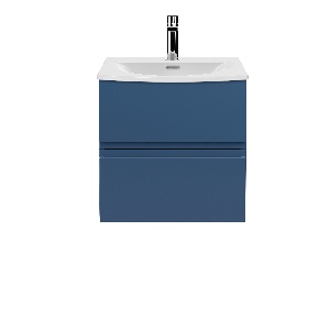 500mm Wall Hung 2 Drawer Vanity Unit & Basin 4