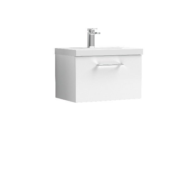 800mm Wall Hung 1 Drawer Vanity & Basin 1