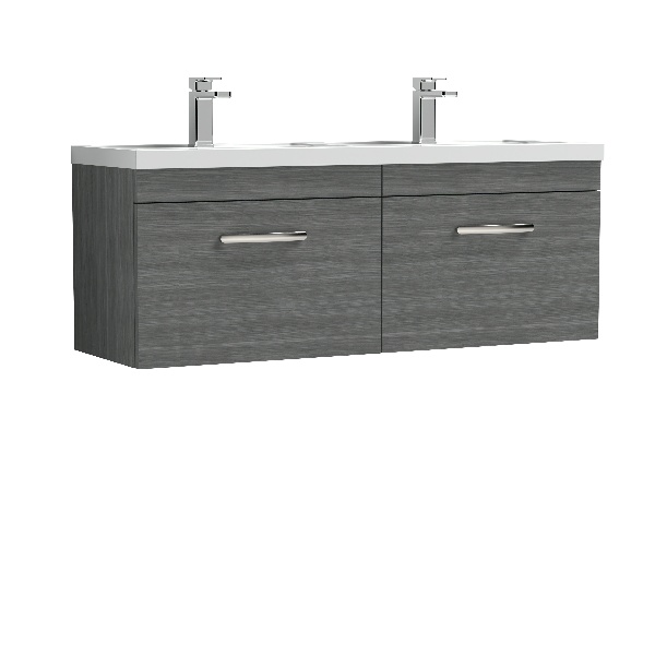 1200mm Wall Hung Cabinet With Double Basin