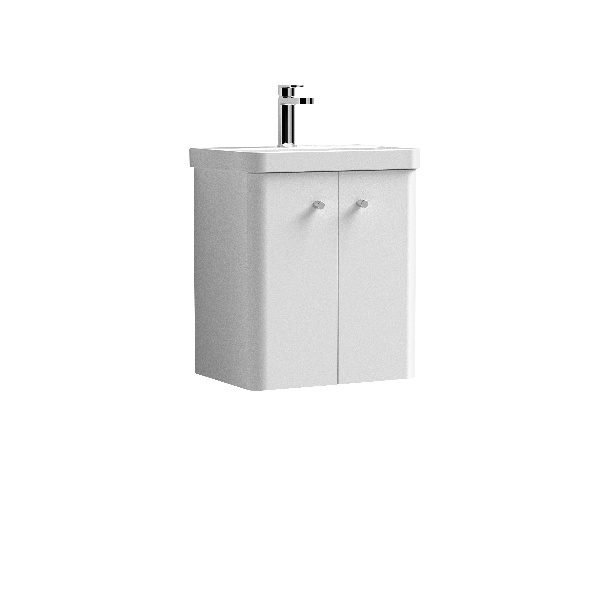 500mm Wall Hung 2-Door Vanity & Basin