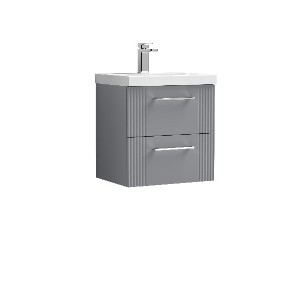 500mm Wall Hung 2 Drawer Vanity & Basin 3