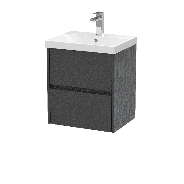 500mm Wall Hung 2 Drawer Unit & Basin 3