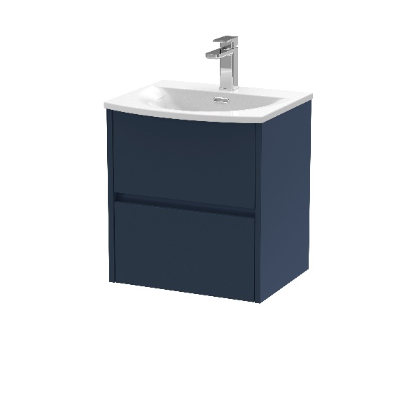 500mm Wall Hung 2-Drawer Unit & Basin 4