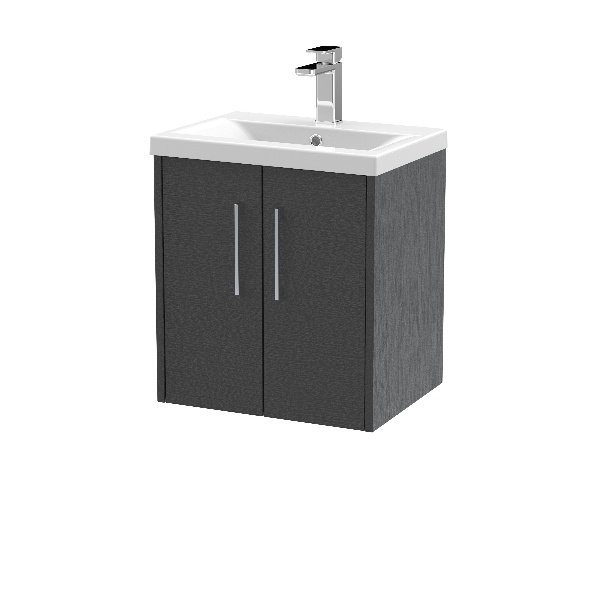 500mm Wall Hung 2 Door Vanity & Basin 1