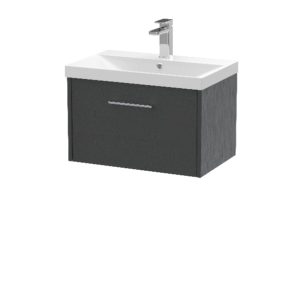 600mm Wall Hung Single Drawer Vanity & Basin 3