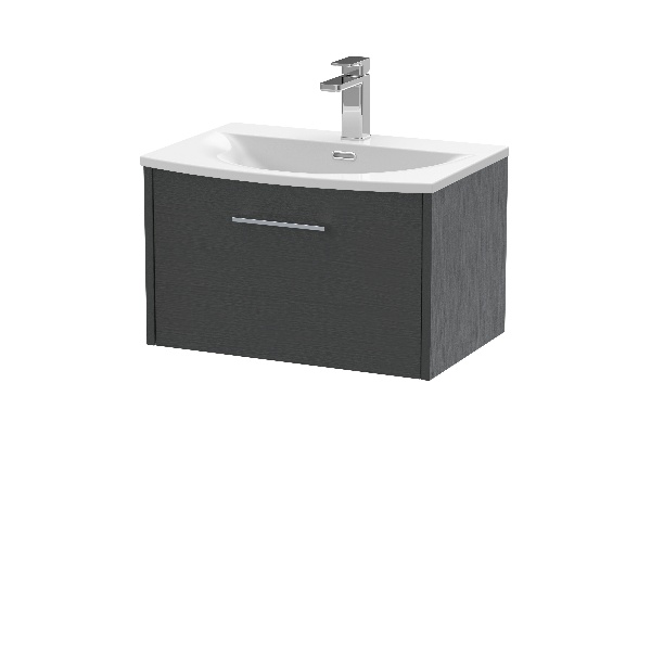 600mm Wall Hung Single Drawer Vanity & Basin 4