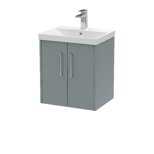 500mm Wall Hung 2 Door Vanity & Basin 3