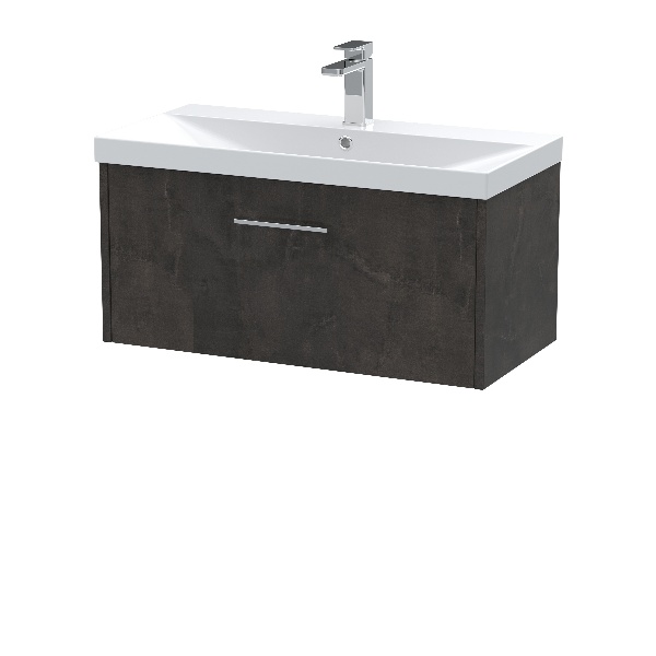 800mm Wall Hung 1 Drawer Vanity & Basin 3