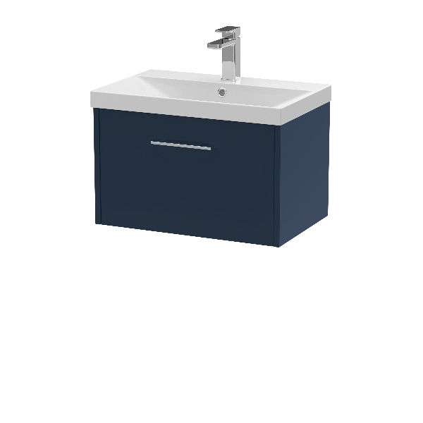 600mm Wall Hung Single Drawer Vanity & Basin 3