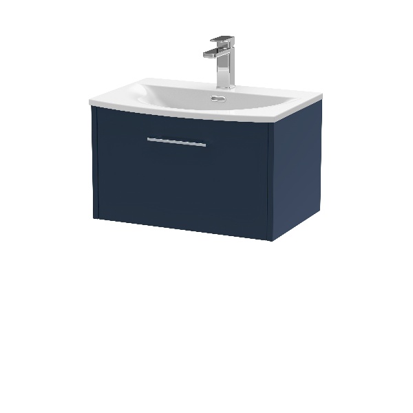 600mm Wall Hung Single Drawer Vanity & Basin 4