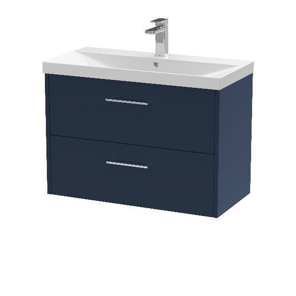 800mm Wall Hung 2-Drawer Vanity & Basin 3