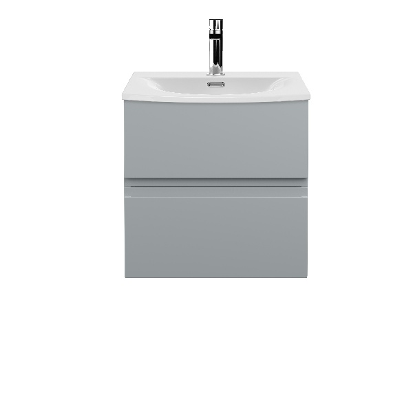 500mm Wall Hung 2 Drawer Vanity Unit & Basin 4