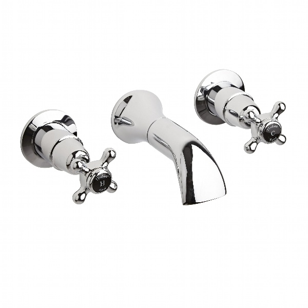 3 Tap Hole Wall Mounted Basin Mixer