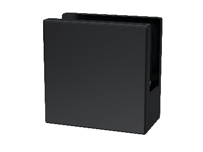 Black Wetroom Foot and Wall Bracket