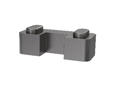 Wetroom Horseshoe Support Foot Gun Metal