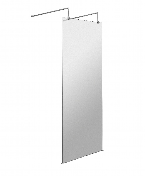 700mm Wetroom Screen With Arms and Feet