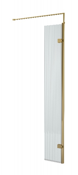 300mm Fluted Hinged Screen with Support Bar