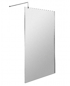 1000mm Wetroom Screen & Support Bar