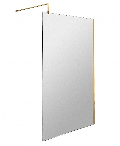 1000mm Wetroom Screen With Brass Support Bar