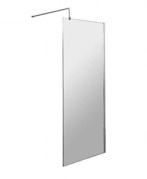 800mm Wetroom Screen & Support Bar