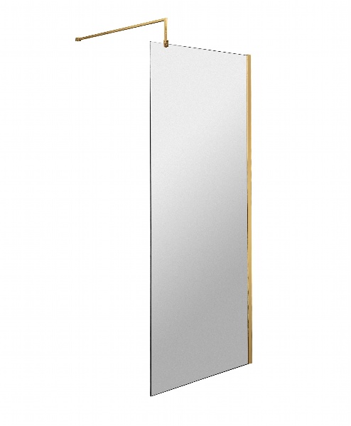 760mm Wetroom Screen With Support Bar