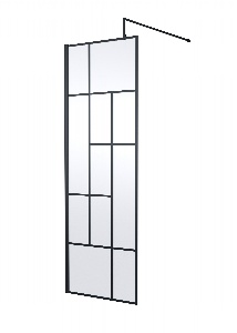 700mm Abstract Frame Wetroom Screen