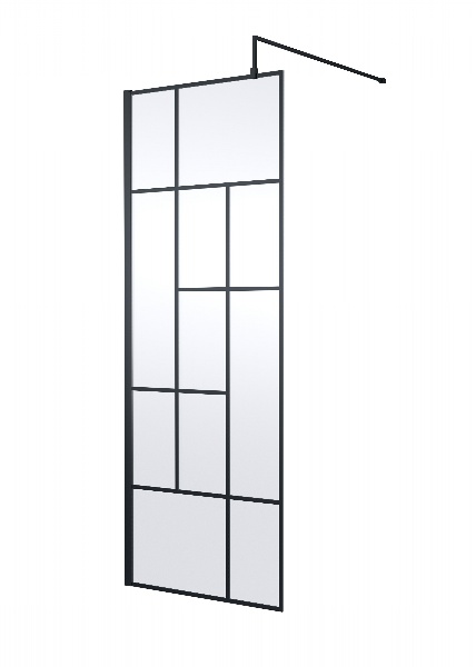 760mm Abstract Frame Wetroom Screen