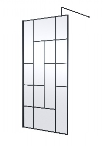 1000mm Abstract Frame Wetroom Screen