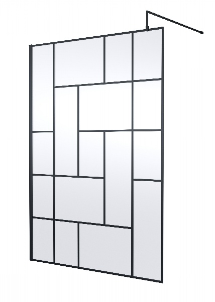 1400mm Abstract Frame Wetroom Screen