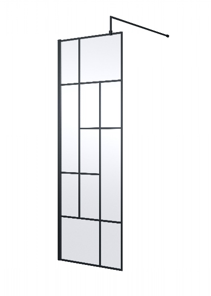 700mm Abstract Frame Wetroom Screen