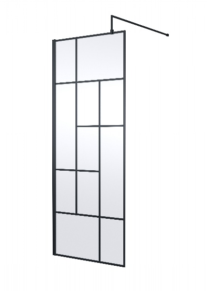 800mm Abstract Frame Wetroom Screen