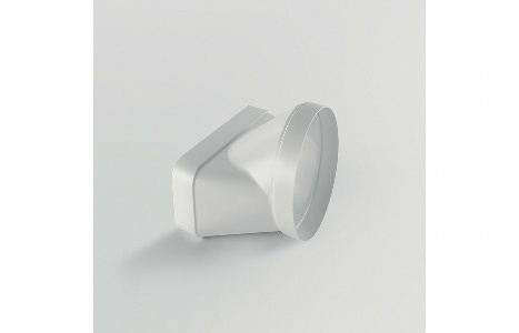 Elica 222x89mm Round-to-Rectangular Horizontal Fitting