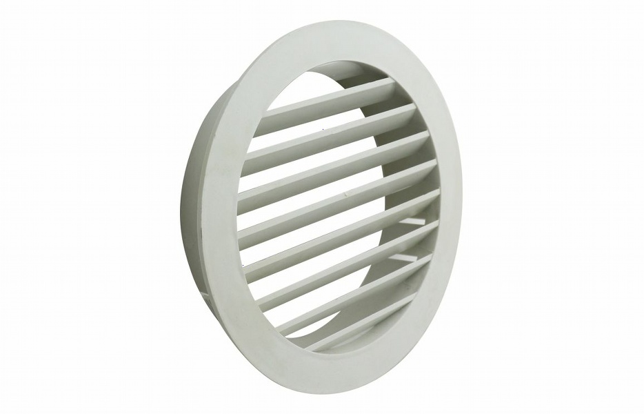 Manrose 150mm Round Louvered Grille - White