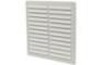 Manrose 250mm Fixed Louvre Vent - White