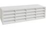 Manrose 110 x 54mm Slimline Airbrick Horizontal Louvre - White